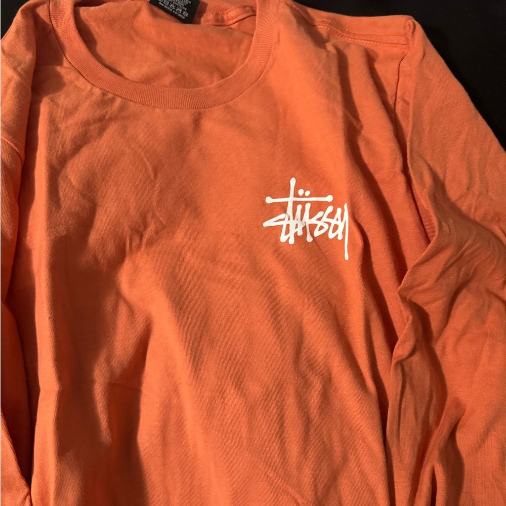 Stussy Orange Long Sleeve Shirt